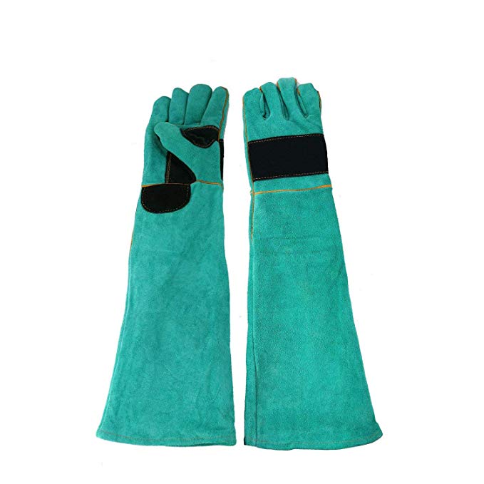 Sporting Style 23.6 IN Animal Handling Anti-bite/scratch Gloves for Dog Cat Bird Snake Parrot Lizard Wild Animals Protection Gloves,Feed Gloves