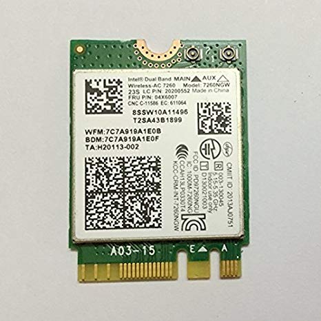 Intel Dual Band 7260ngw Wireless Ac Ngff Card For Lenovo Thinkpad T440 T540 X240 W540 Fru: 04X6007