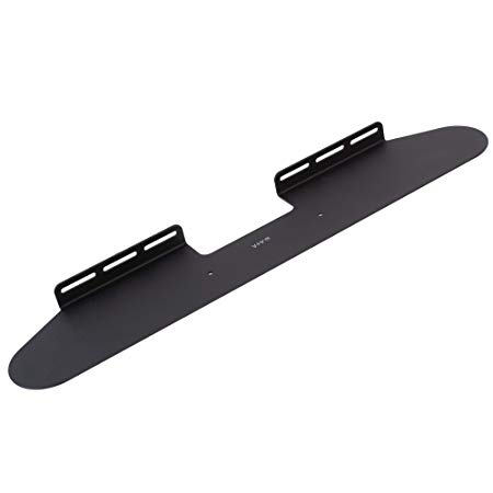 VIVO Black Steel Wall Mount Speaker Bracket Designed for Sonos Beam Sound Bar | Shelf Wall Mounting Kit (MOUNT-SONOS2B)