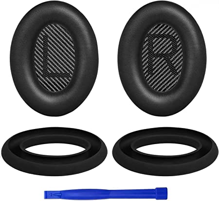 SOULWIT Replacement Ear Pads Cushions   Silicone Earpads Covers Protector Set, Compatible with Bose QuietComfort 35 (QC35) and Quiet Comfort 35 II (QC35 II) Over-Ear Headphones