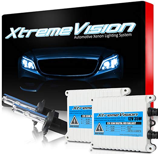 XtremeVision 35W AC Xenon HID Lights with Premium Slim AC Ballast - H7 5000K - 5K Bright White - 2 Year Warranty