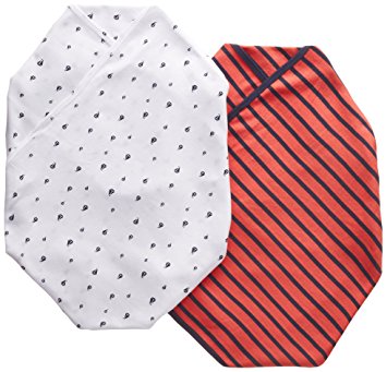 Carter's 2 pk Swaddle Blankets- Red Navy Boats