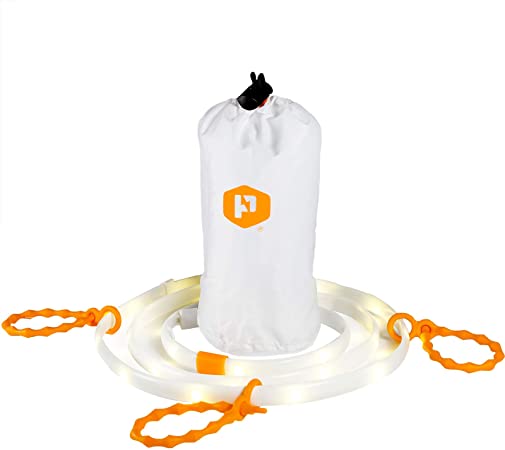 Power Practical Luminoodle LED Light Rope - LED Rope Lights for Camping, Hiking, Safety Light - Portable LED Tent String Lights that double as an LED Lantern