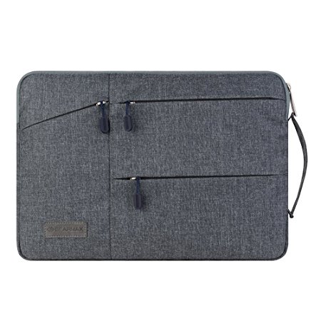 Laptop Sleeve - 13-13.3 Inch Briefcase with Side Pockets Laptop Macbook Cover for Macbook Air Pro / Notebook / Surface / Dell Sleeve Case Cover Bag by Yarrashop (13-13.3 inch, Gray)
