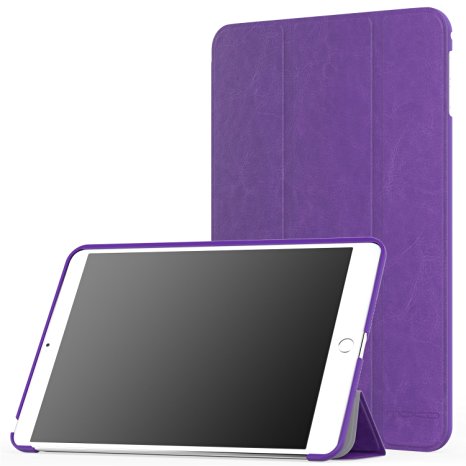 MoKo iPad Mini 4 Case - Ultra Slim Lightweight Smart-shell Stand Cover Case With Auto Wake / Sleep for Apple iPad Mini 4 (2015 edition) 7.9 inch iOS Tablet, FM PURPLE