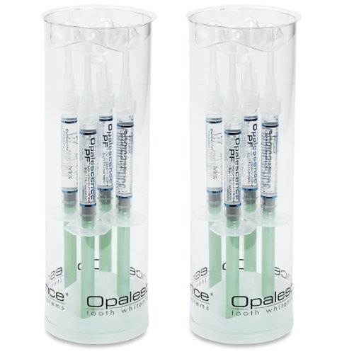Opalescence PF 35 Teeth Whitening 8pk of Mint flavor syringes Latest product 2 tubes each with 4 syringes