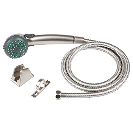 Dura Faucet (DF-SA400K-SN) RV Hand Held Shower Kit - RV Shower Head and Hose Replacement Kit for RV's, Motorhomes,Travel Trailers, Campers (Brushed Nickel)