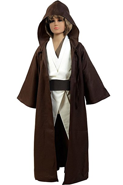 Child's Tunic Hooded Robe Cloak Knight Fancy Cool Cosplay Costume