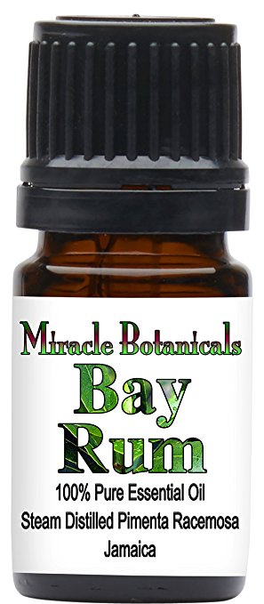 Miracle Botanicals Bay Rum Essential Oil - 100% Pure Pimenta Racemosa - Therapeutic Grade - 5ml