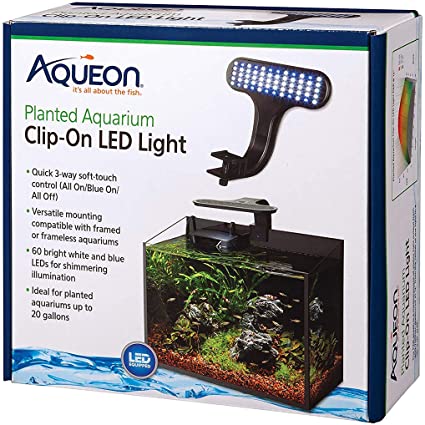 Aqueon Planted Aquarium Clip-On LED Light, 8" x 7" x 4.75"