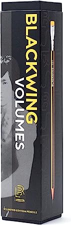 Blackwing Pencil 651 HB, 12 Count, Limited-Edition Pencil Set, Black & Yellow