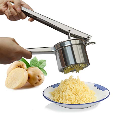 Potato Ricer, Warmhoming Stainless Steel Potato Masher for Fruit and Vegetables