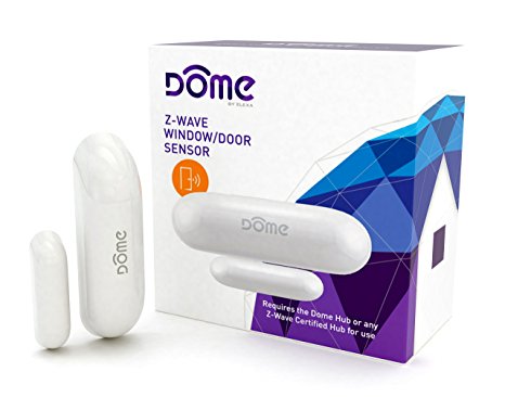 Dome Z-Wave Plus Door/Window Sensor, Modern, Miniature (DMWD1)