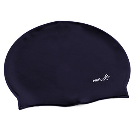 Swim Cap - Silicone Solid Swimming Cap – Perfect for Competitive Swimming & Other Watersports