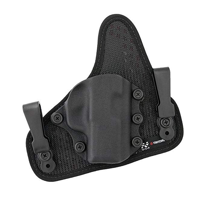 StealthGear USA SG-Ventcore IWB Mini Hybrid Holster - tuckable, Adjustable, Inside Waistband Concealed Carry Holster - Made in USA