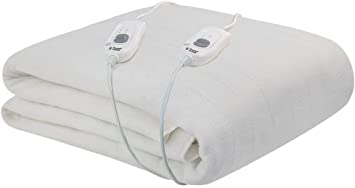 Russell Hobbs RHEKB6003 Polyester King 150 X 200CM, Ties Electric Blanket, 100%, 90 W, White