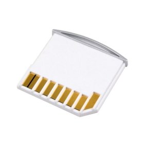 Cablecc Micro SD TF to SD Card Kit Mini Adaptor for Extra Storage Macbook Air/Pro / Retina White