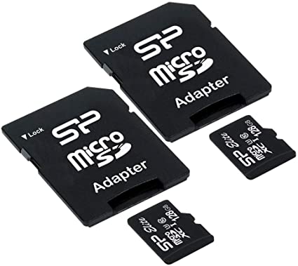 Silicon Power Elite 128GB 2-Pack MicroSD Card with Adapter