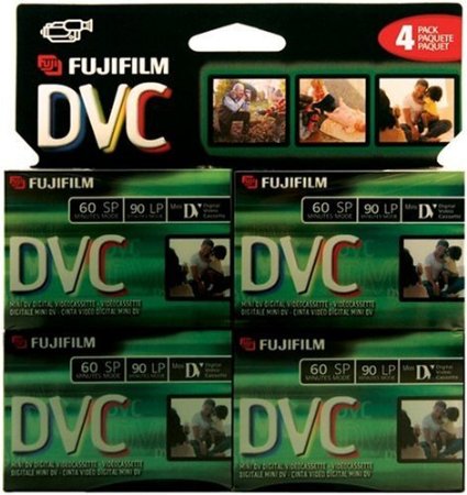 Fuji 4 Pack 60-Minute MiniDV Tapes DVCM604PK