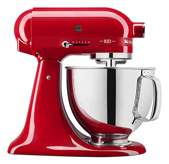 KitchenAid KSM180QHSD 100 Year Limited Edition Queen of Hearts Stand Mixer, Passion Red