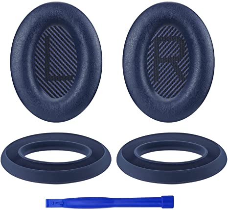 SOULWIT Replacement Ear Pads Cushions   Silicone Earpads Cover Protector Kit, for Bose QuietComfort 35 QC35, QC35 ii, QC45 Over-Ear Headphones