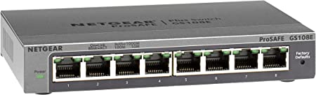 NETGEAR 8-Port Gigabit Smart Managed Plus Switch GS108E-300NAS