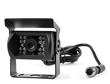 Rear View 130° CCD Back Up Camera with 18 Built in Infra-reds for Rv's Trucks Trailers