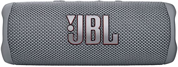 JBL Flip 6 - Portable Bluetooth Speaker, Powerful Sound and deep bass, IPX7 Waterproof, 12 Hours of Playtime, JBL PartyBoost for Multiple Speaker Pairing, Speaker for Home, Outdoor and Travel (Grey)