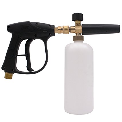 Foam Cannon Wash Gun Snow Foam Lance - 1L Bottle Fits 1/4'' With the Spray Handle High Pressure Washer Gun BY GoodtoU