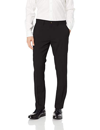 Amazon Brand - BUTTONED DOWN Men's Slim Fit Stretch Wool Dress Pant