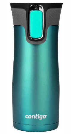 Contigo Autoseal West Loop Stainless Steel Travel Mug with Easy-clean Lid, 16-ounce, Biscay Bay Trans Matte