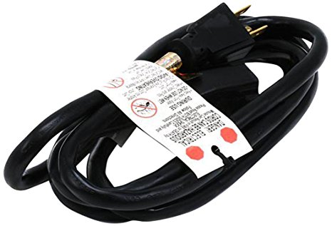 Monoprice 6ft 16AWG Power Extension Cord Cable - SJT 16/3C NEMA 5-15P TO NEMA 5-15R (13A/125V) AP301 SP506 - Black