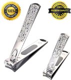 KOODER Nail Clippers Contain Fingernail and Toenailwith Nail File Stylish Beautifulprecise Cuttingdurable and Highly Practical Easy to Carry Suitable to Menwomenbaby and Thick Nails