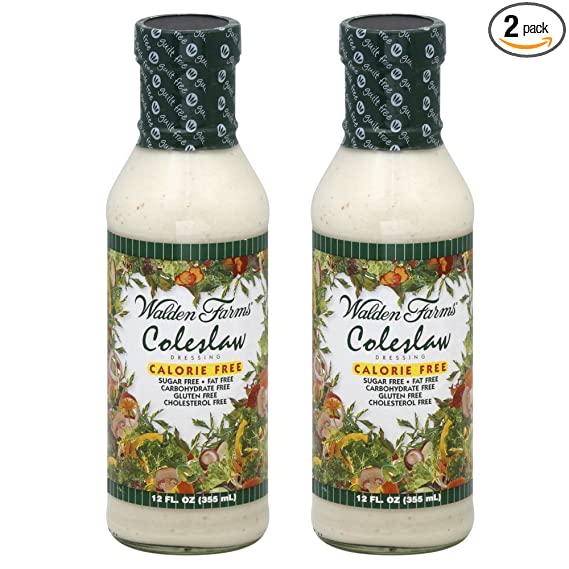 Walden Farms Caloried Free Dressing Coleslaw - 12 fl oz (2 Bottles)
