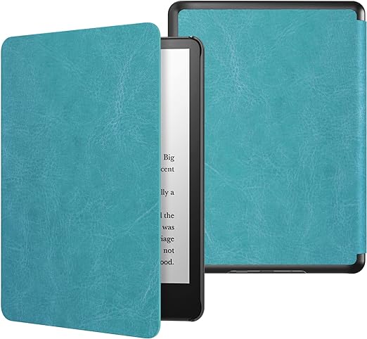 MoKo Case for 6.8" Kindle Paperwhite (11th Generation-2021) and Kindle Paperwhite Signature Edition, Light Shell Cover with Auto Wake/Sleep for Kindle Paperwhite 2021 E-Reader, Sky Blue