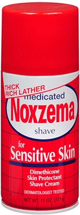 Noxzema Medicated Shave Cream for Sensitive Skin 11 oz (Pack of 2)