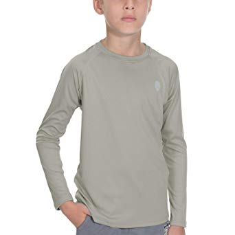 Sun Shirts for Youth Boys Rashguard - Long/Short Sleeve Lightweight Shirt SPF 50