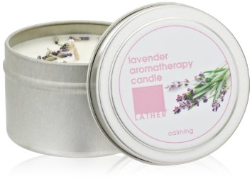 LATHER Lavender Aromatherapy Candle, 4-Ounce Tin