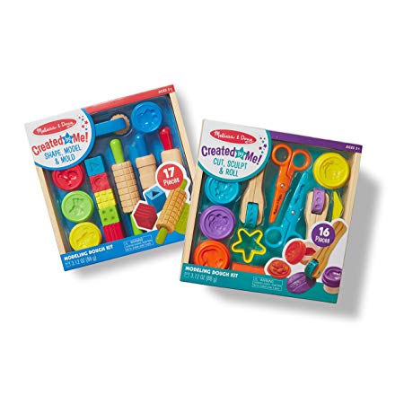 Melissa & Doug Clay Play Activity Set - With Sculpting Tools and 8 Tubs of Modeling Dough