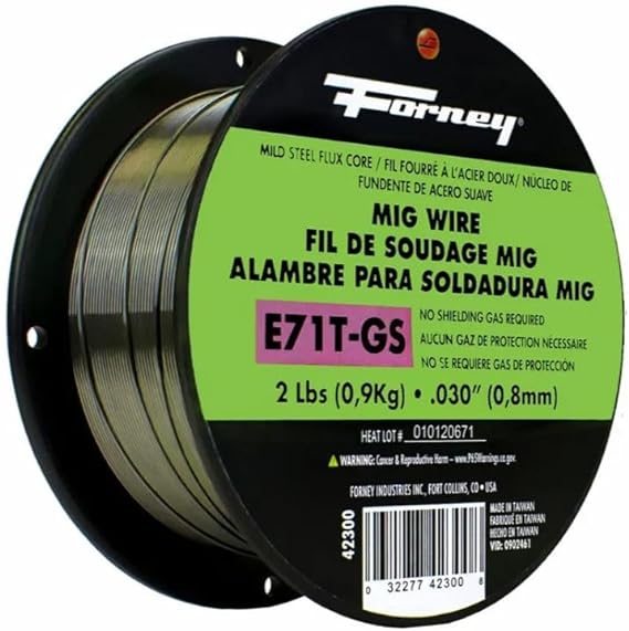 Forney 42300 Flux Core Mig Wire, Mild Steel E71TGS, .030-Diameter, 2-Pound Spool