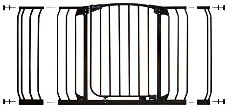 Dreambaby Pressure Mount Hallway Gate with Extensions, Black