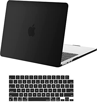 MOSISO Compatible with MacBook Air 13.6 inch Case 2022 Release A2681 M2 Chip with Liquid Retina Display & Touch ID, Protective Plastic Hard Shell Case & Keyboard Cover Skin, Black