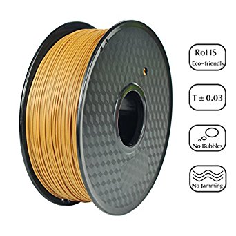 PRILINE Wood-1KG 1.75 3D Printer Filament, Dimensional Accuracy  /- 0.03 mm, 1kg Spool, 1.75 mm,Wood