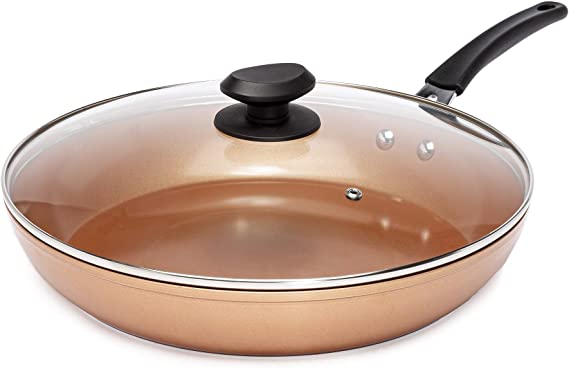 Ecolution Endure 12.5in Deep Fry Pan with Lid Copper (Ecolution)