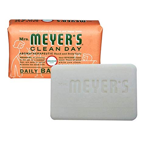 Mrs. Meyer's Clean Day Daily Bar Soap, Geranium, 5.3 oz