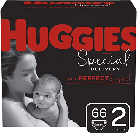 Huggies Special Delivery Hypoallergenic Baby Diapers, Size 2, 66 Ct