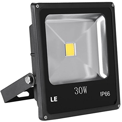 LE 30W Outdoor LED Flood Lights, 75W HPS Bulb Equivalent,Waterproof,2250lm, Daylight White, Security Lights,Floodlight,Wall Washer Light