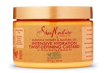 SheaMoisture Manuka Honey & Mafura Oil Intensive Hydration Twist- Defining Custard | 12 oz.