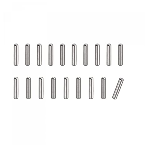 uxcell 1x8mm Dowel Pins, 20pcs 304 Stainless Steel Round Head Flat Chamfered End Dowel Pin Bunk Bed Pins Shelf Pegs Support Shelves Fasten Elements