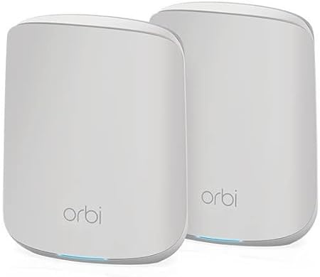 NETGEAR Orbi Whole Home WiFi 6 Dual-Band Mesh System (RBK352) | AX1800 Wireless Speed (Up to 1.8Gbps) | 2 Pack